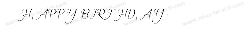 童年字体HAPPY BIRTHDAY字体转换